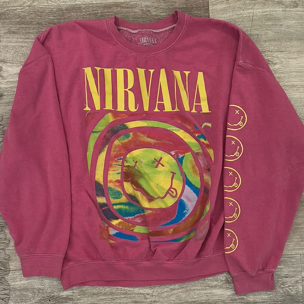 Nirvana Pink Graphic Men's Sweater